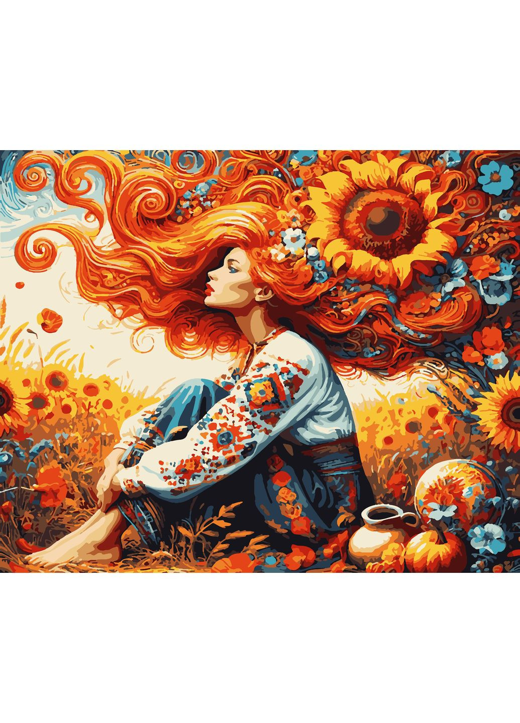 Картина по номерам Украиночка 40х50 см PN2835 Artissimo (370452605)