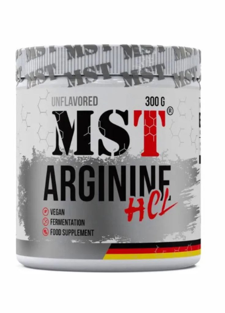 Аргінін, Arginine HCL, 300 грам (Без смаку) MST (329199284)