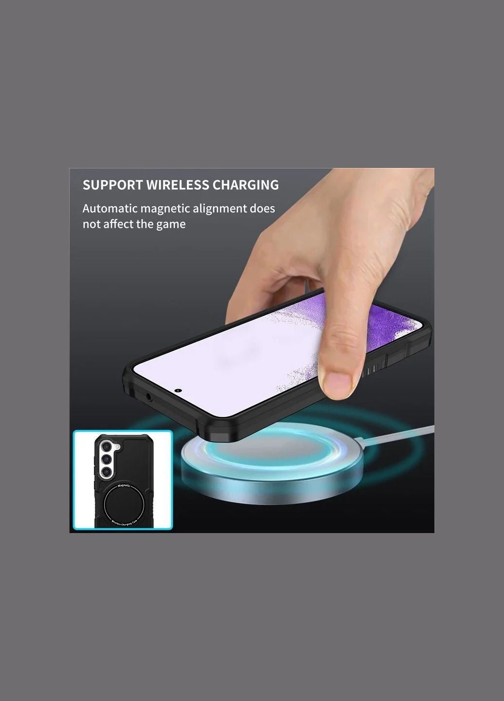 Протиударний чохол для Samsung Galaxy S24 Plus Чорний MagSafe Ultimate Experience (333023885)