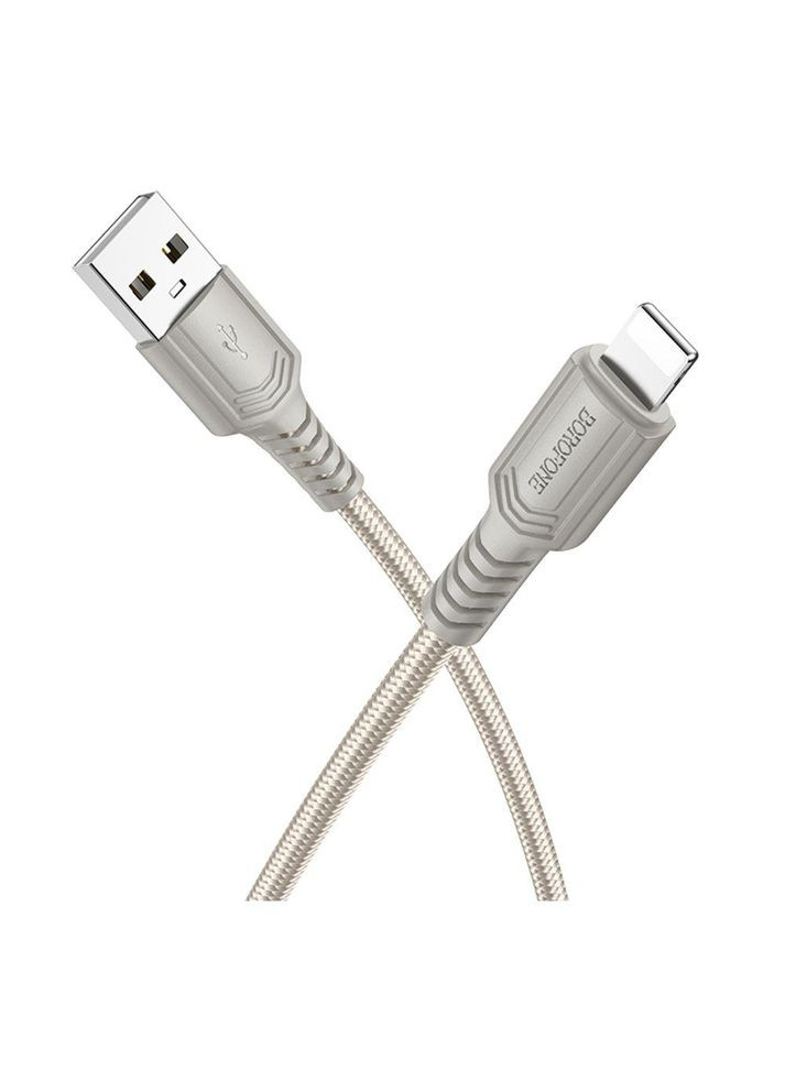 Зарядний кабель USB-Lightning для iPhone / Провід шнур юсб лайтнінг для зарядки айфона Apple пристроїв Borofone (360635981)