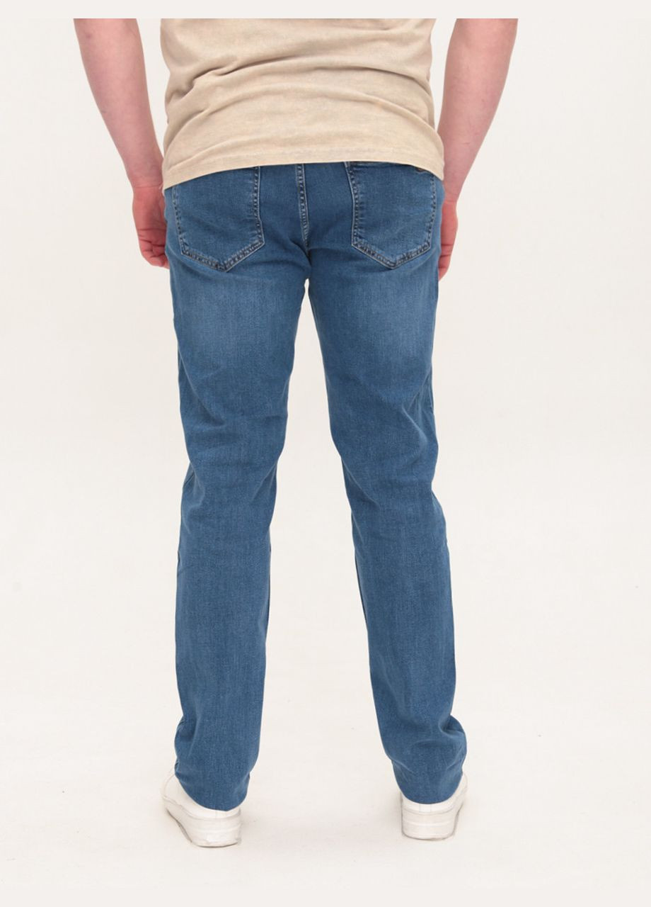 Синие демисезонные прямые джинсы мужские синие прямые 36 длина Пряма FRANCO BENUSSI