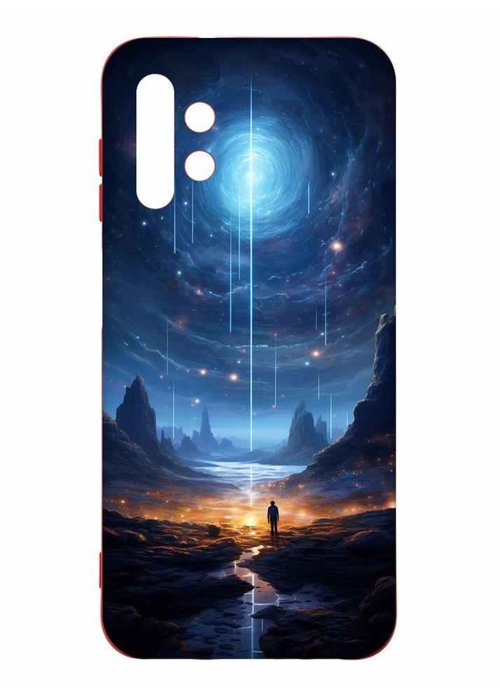 Чохол з червоними боками на Samsung A13 4G:: Космос (принт 244) Creative (360668062)