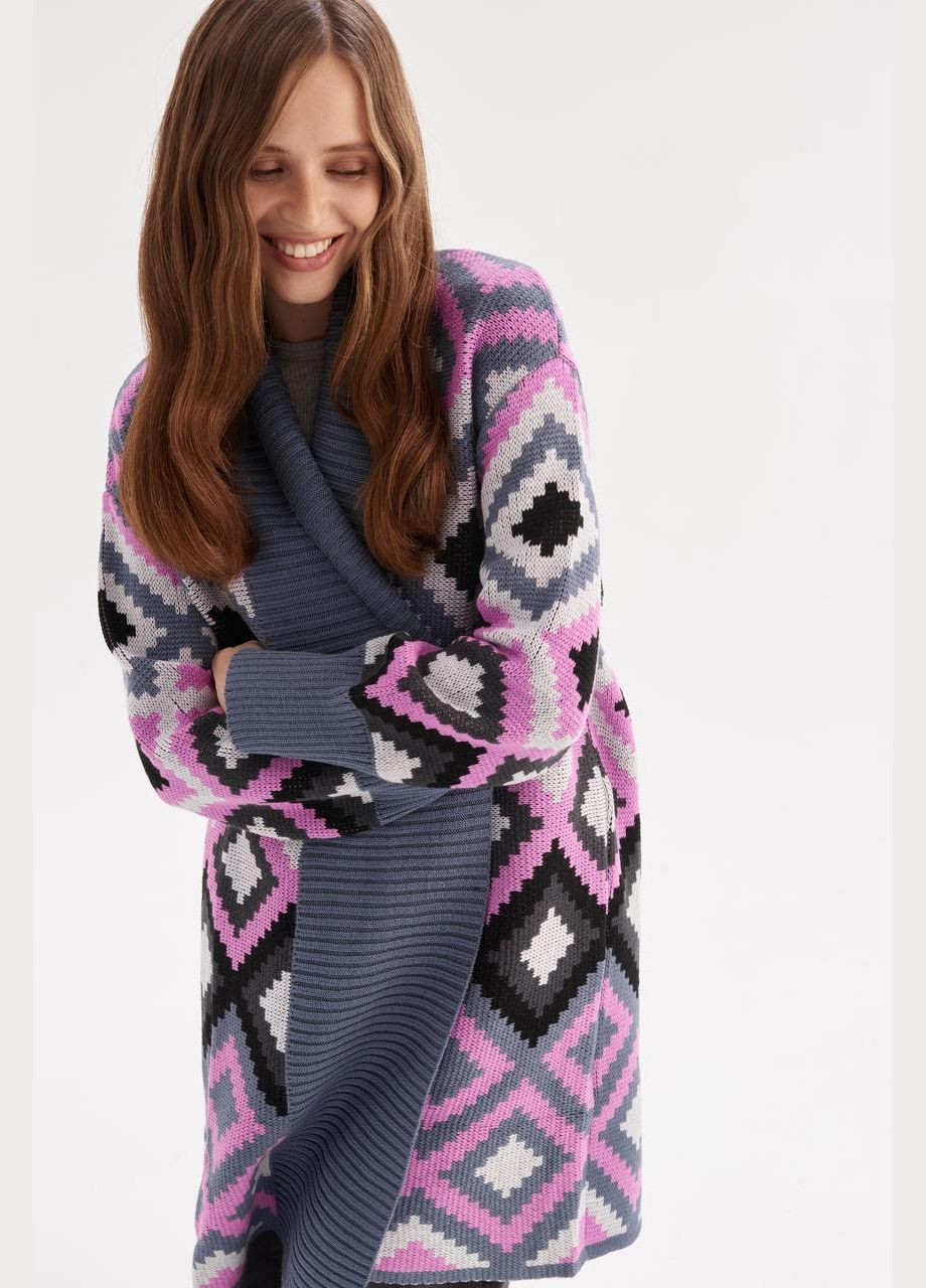 В'язаний кардиган "Міра" (малиновий, графіт, сірий) MEREZHKA (306632039)