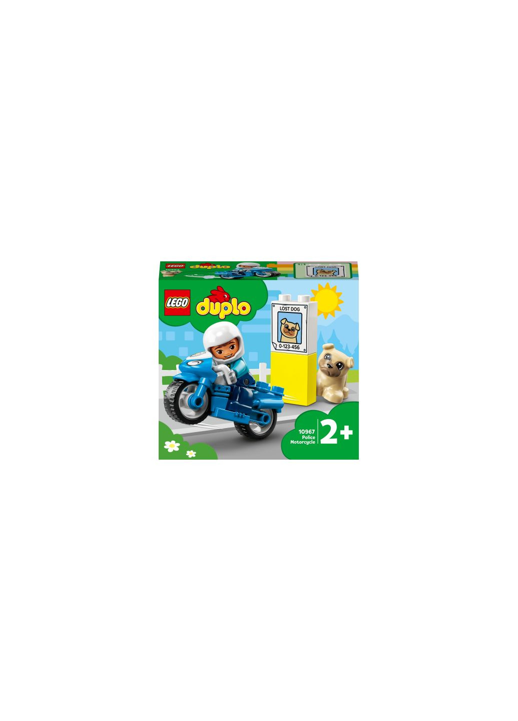 Конструктор (10967) Lego DUPLO Town Поліцейський мотоцикл 5 деталей (366514746)