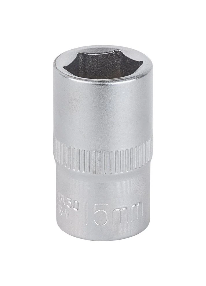 Насадка шестигранная CrV mid короткая 1/2" 15 мм Sigma (395891380)