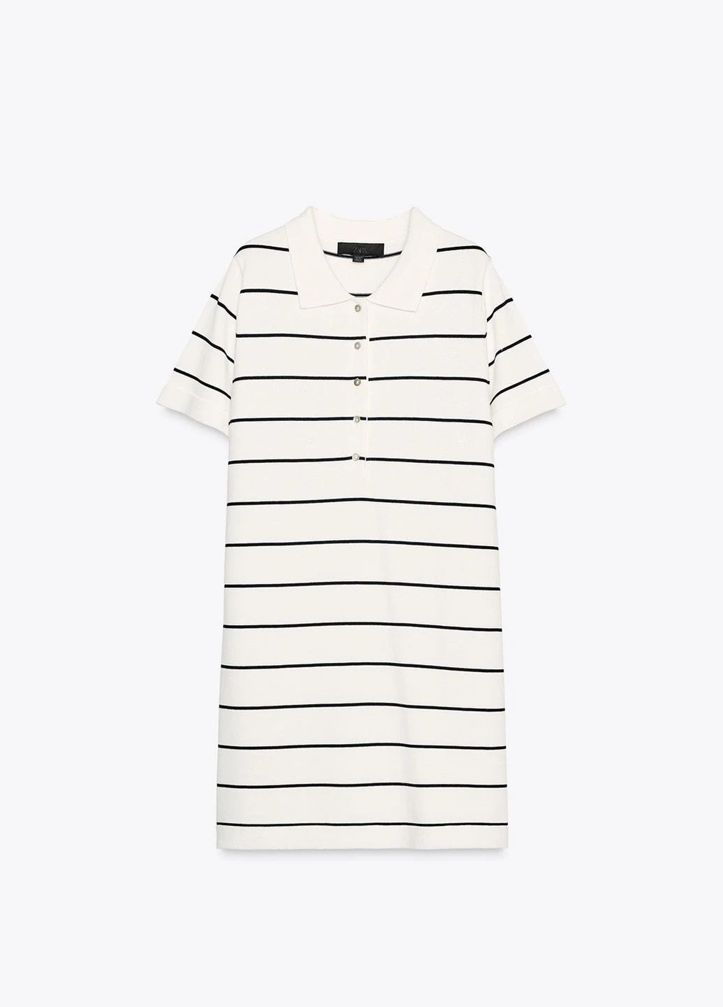 Білий кежуал сукня Zara в смужку