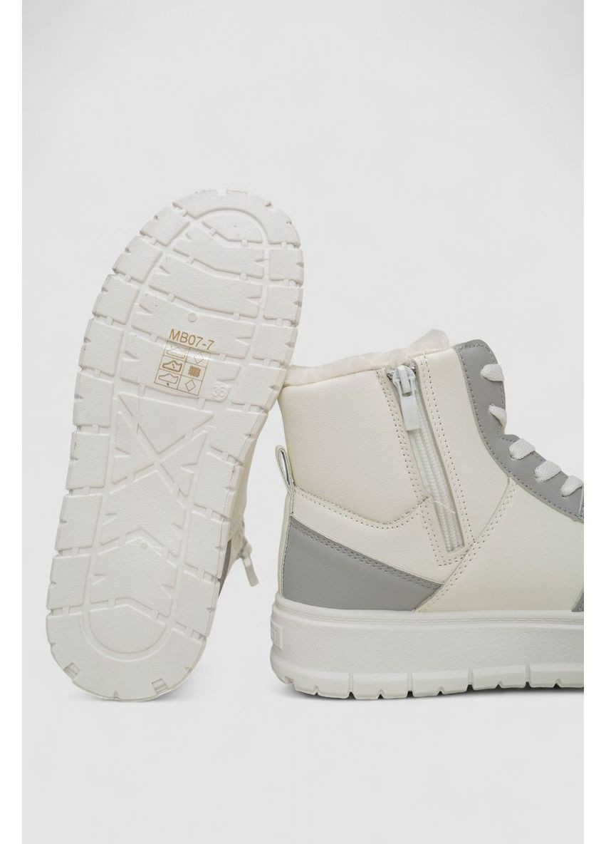 Кросівки жіночі зимові на хутрі Ager 248RMB07 білі демісезони (368485629)