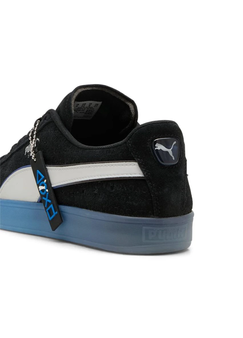 Черные демисезонные кроссовки playstation x suede black 396246-02 Puma