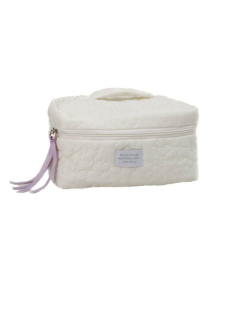 Мягкая косметичка Puff Big 28х17х15 см Белая (AN0103153) ANbeauty (365875734)