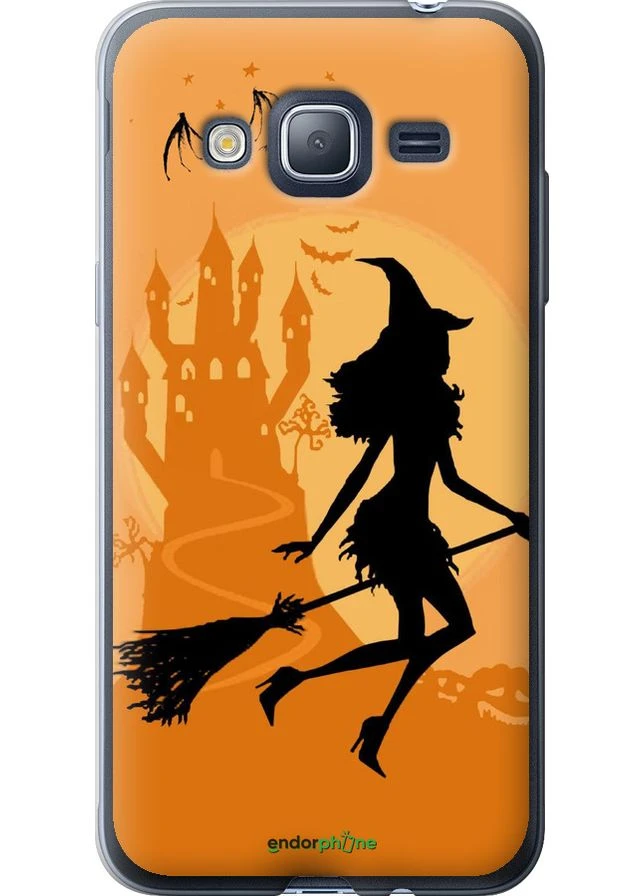 Чехол на Samsung Galaxy J3 Duos (2016) J320H Ведьма на метле "1184t-265-70447" Endorphone (365732683)