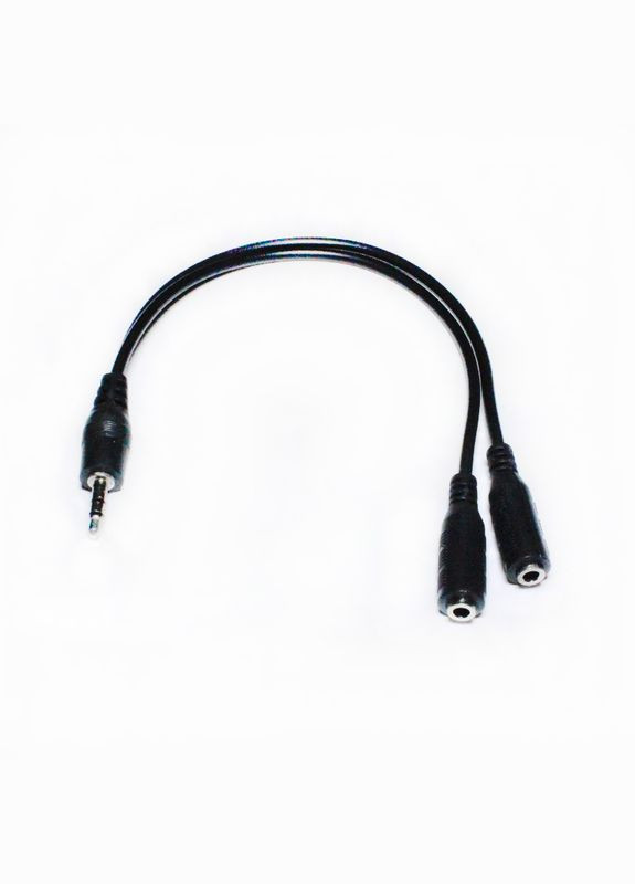 Аудіо кабель спліттер mini jack 3.5 mm для підключення двох пар навушників до телефону (16850) Atcom (298183893)