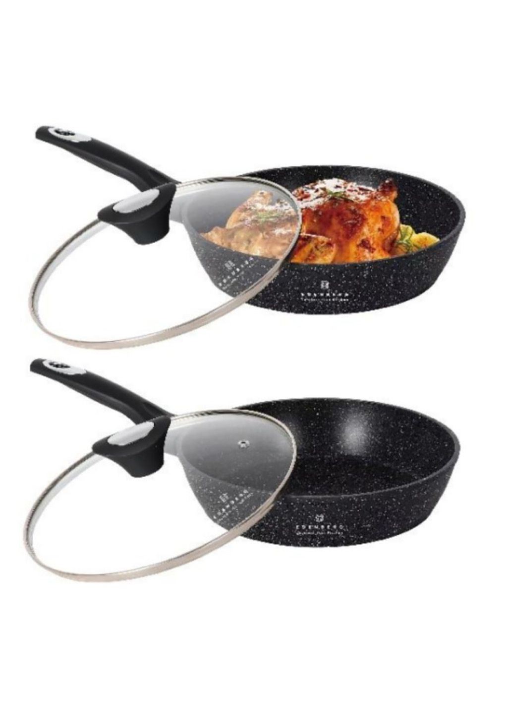 Сковорода глубокая с крышкой 22 см EB-5714 Edenberg (335077671)