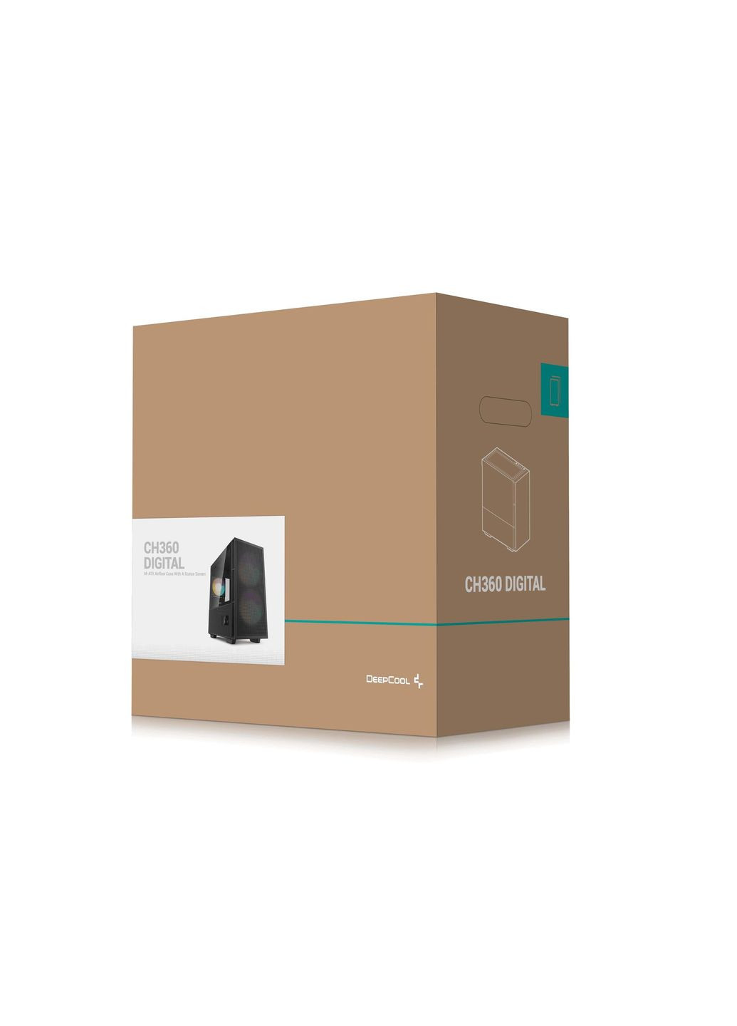 Корпус CH360 Digital Black (R-CH360-BKAPE3D-G-1) без БП DeepCool (342331286)