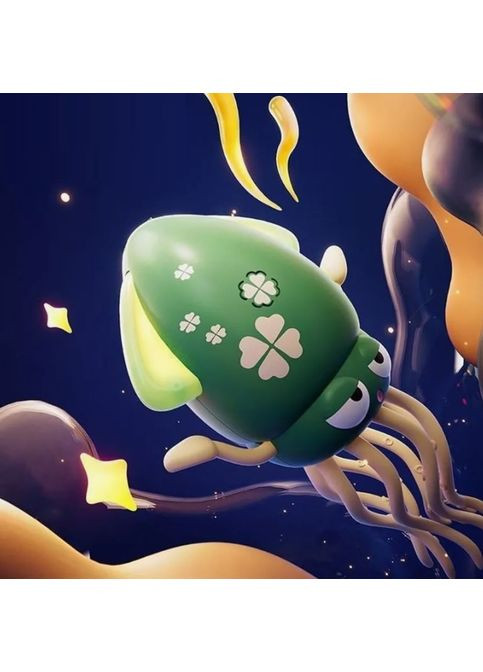 Музичний танцювальний кальмар-восьминіг та світиться з вудкою Зелений No Brand (358936213)