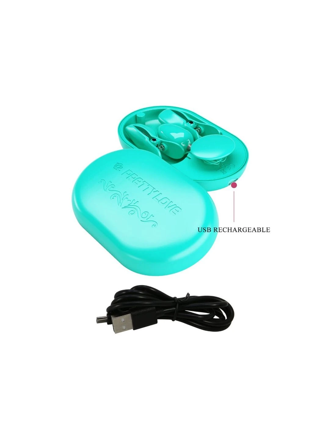 Зажимы для сосков с электростимуляцией зеленого цвета PRETTY LOVE Surprise Box LyBaile (382844794)