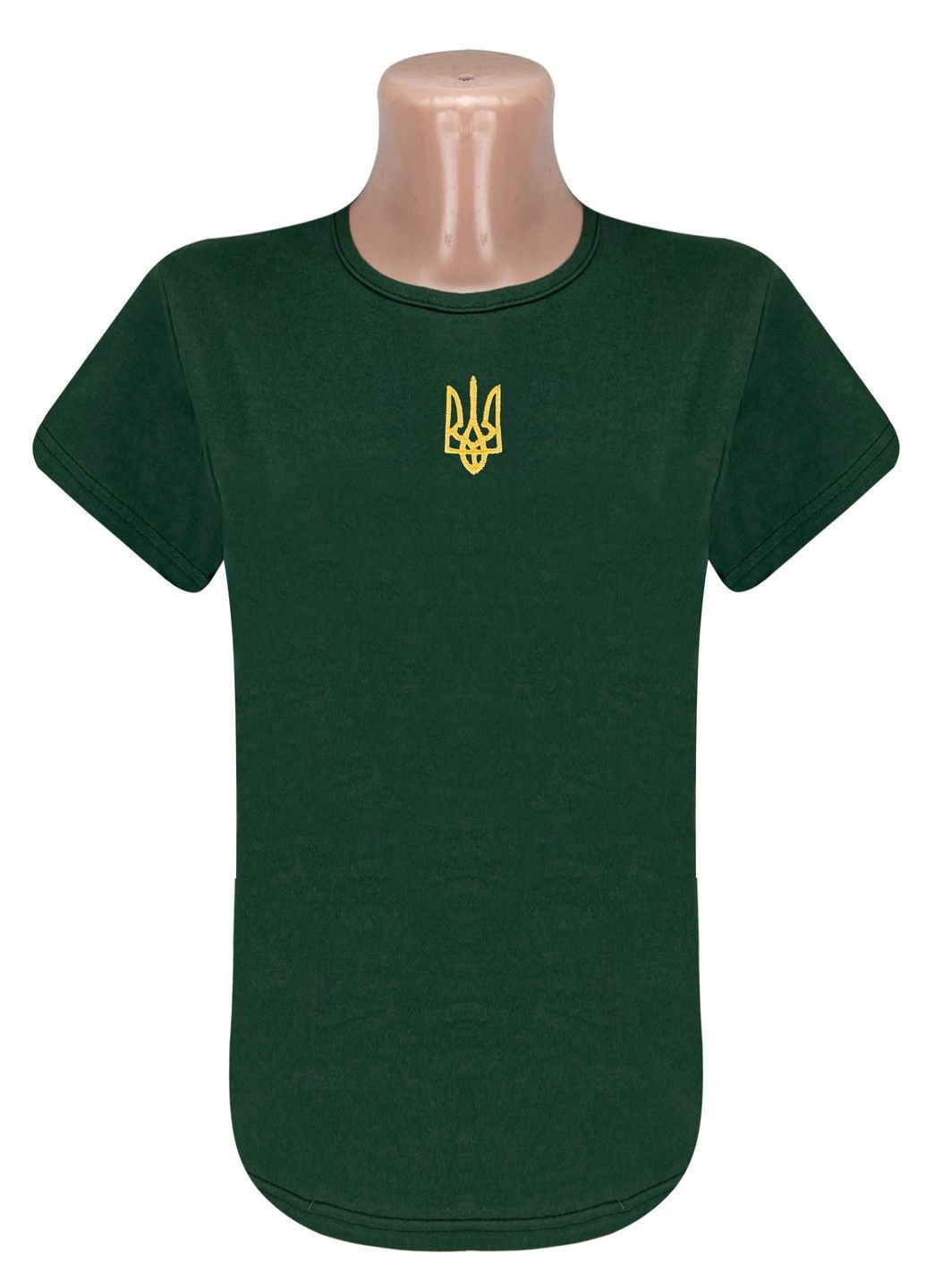 Хакі (оливкова) футболка чоловіча з накатом з коротким рукавом Жемчужина стилей 4580