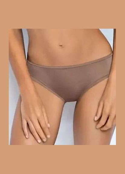 Трусики бразилиана бежевые гладкие женские 1347 SieLei (324833110)