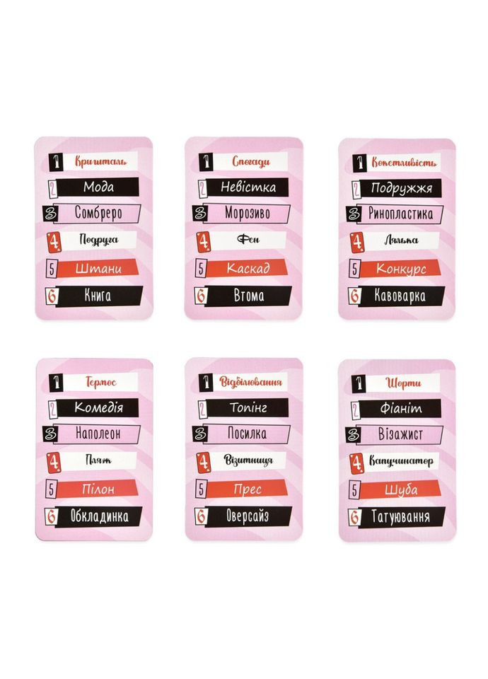 Карточная игра "Девичьи объяснения" 30542, 110 карт Strateg (366023554)