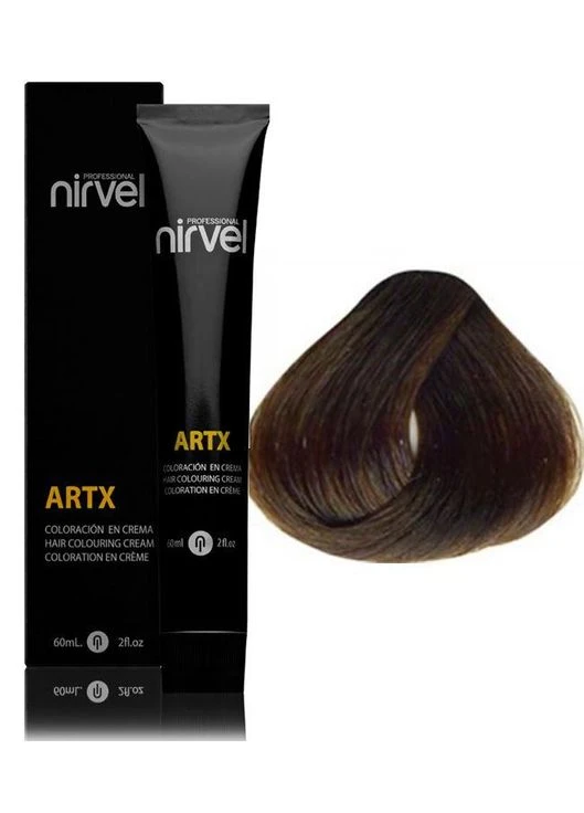 Крем-фарба для волосся 6/07 Темний русявий теплий Artx Professional, 100 мл Nirvel (396327844)