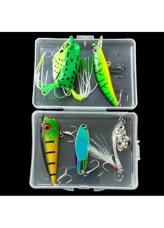 Набор приманок для рыбалки 5в1 – приманки для щуки и окуня. No Brand (366439934)