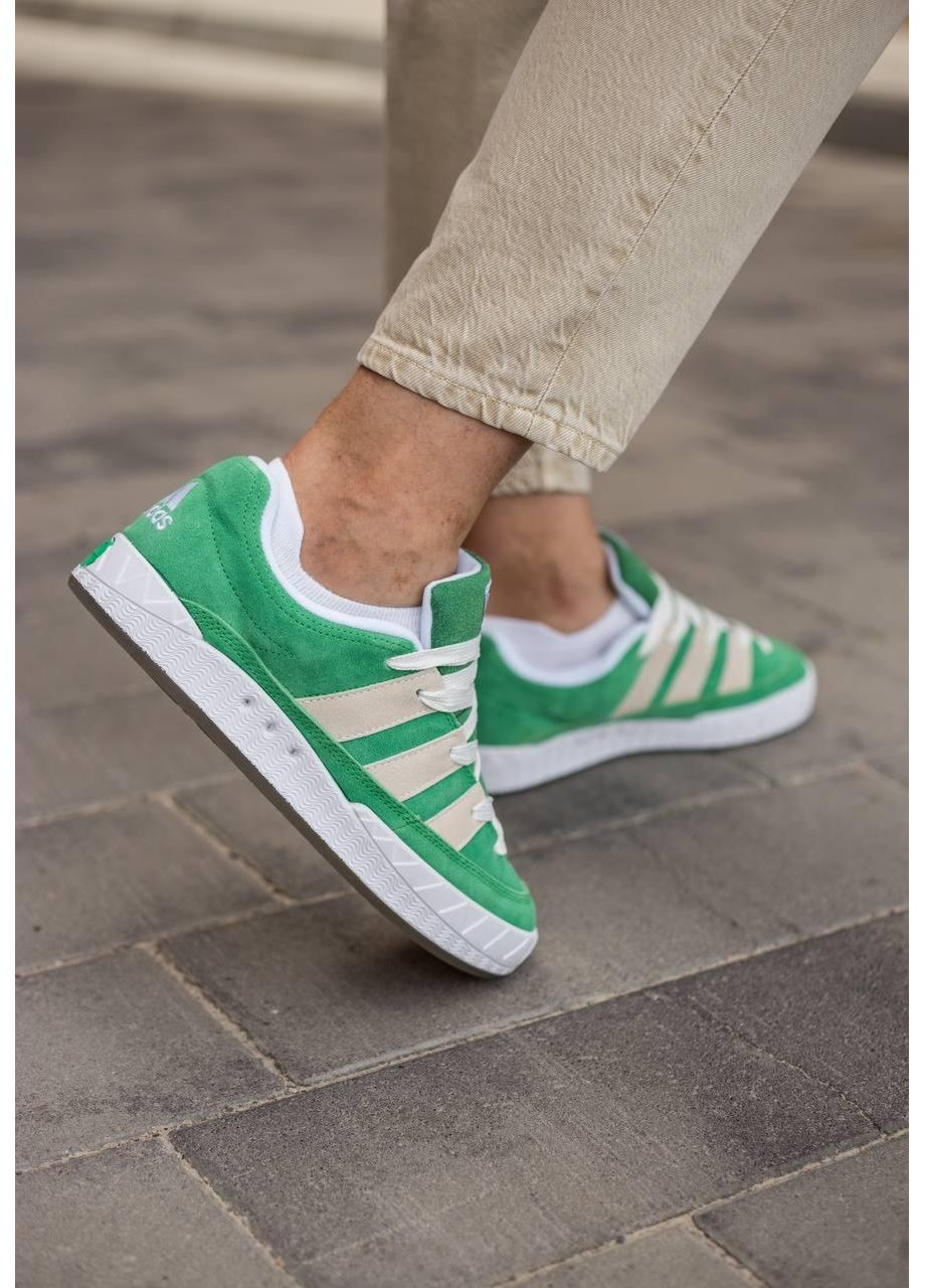 Сірі Осінні кросівки чоловічі adidas adimatic green white v2 адідас адіматік No Brand