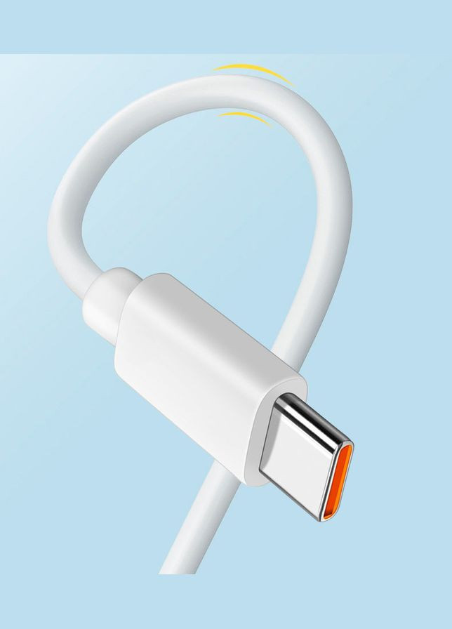 Кабель USB Type-C 2A длиной 6 м для зарядки и питания Белый ( код: USB/Type-C6m ) Digital (325449225)