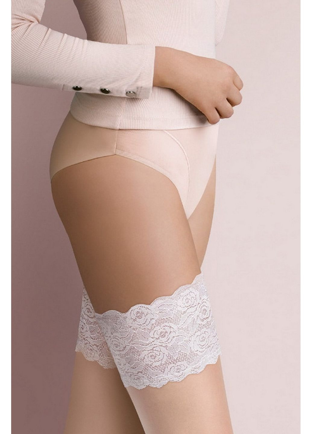 Панчохи з широким мереживом Isabelle 20 den Gabriella (356567030)