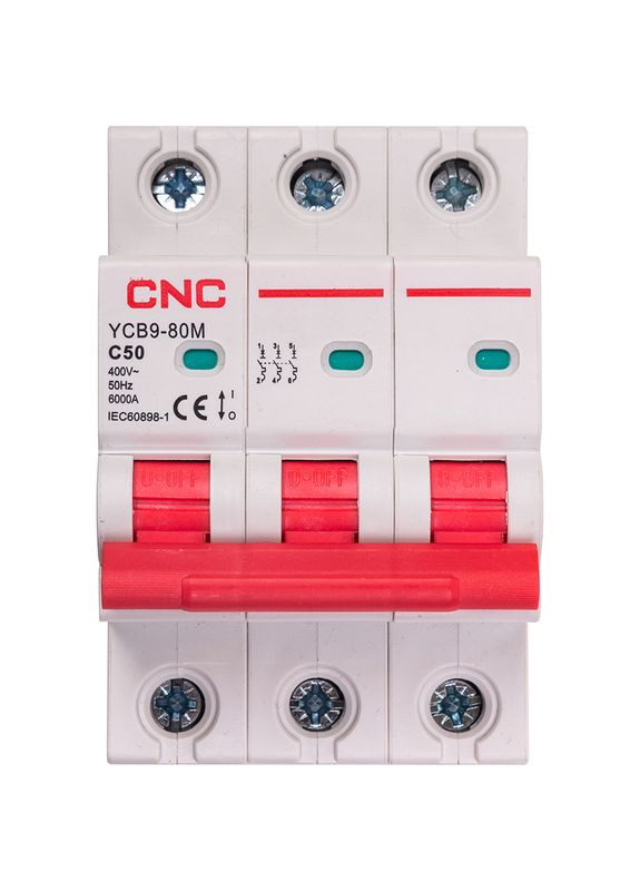 Модульний автоматичний вимикач YCB9-80M 3P C50 6ka CNC (315143215)