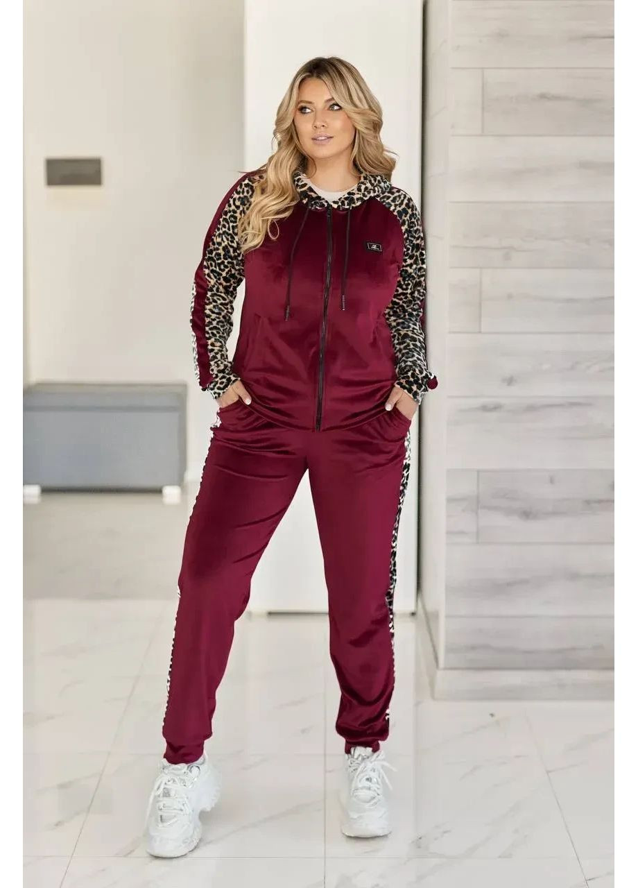 Жіночий велюровий костюм двійка No Brand (365858487)