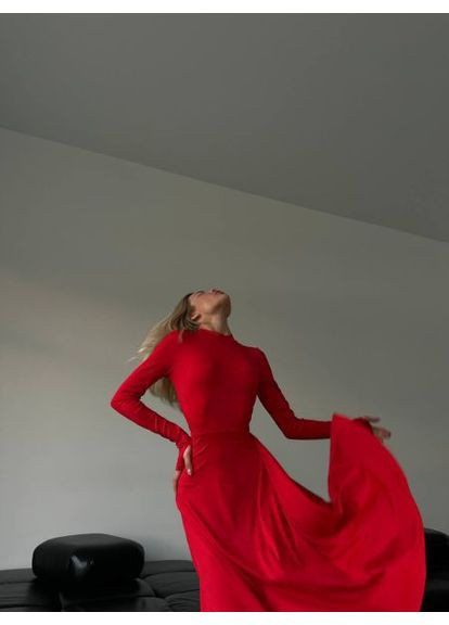 Красное платье меди, микродайвинг, р. (ст. 289sh) No Brand