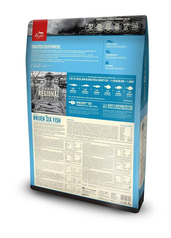6 Fish (Орижен 6 Фиш) сухой корм для собак всех пород 2 кг. Orijen (298995782)