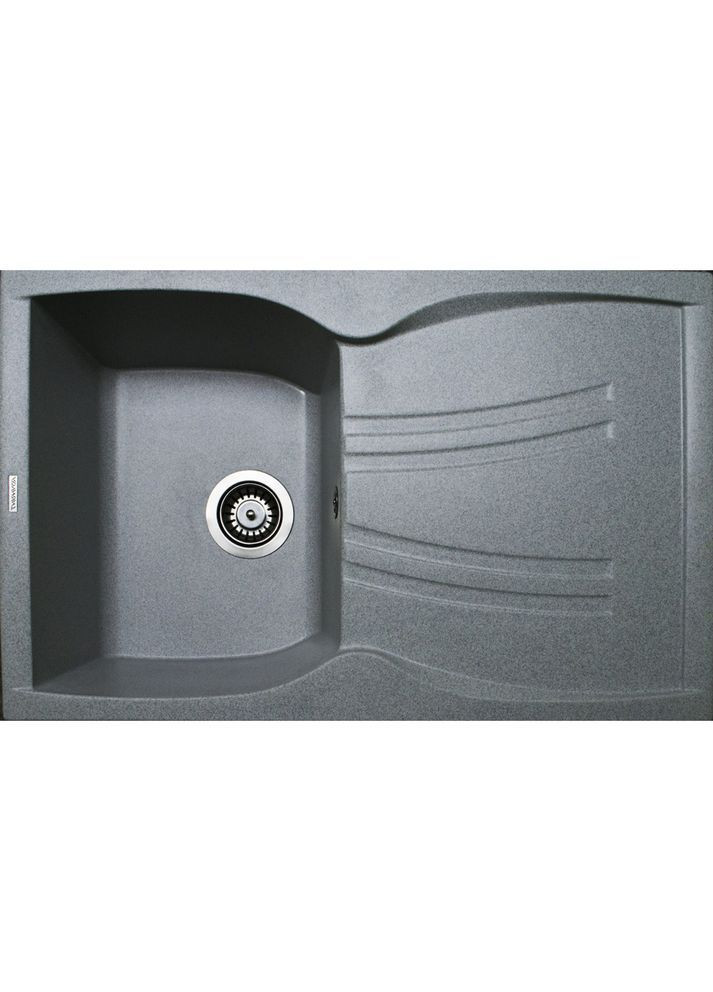 Кухонная мойка из искусственного камня/кварцевая 780х495х235мм, прямоугольная NEW LINE Серый (44180780495) Adamant (369798681)