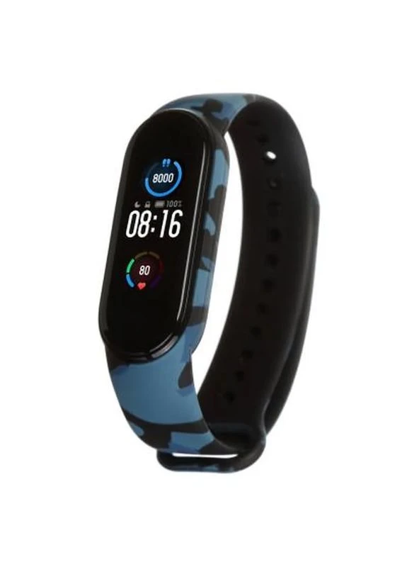 Ремінець до фітнес браслета для Xiaomi Mi Band 5 Khaki Blue (ARM57016) ArmorStandart (399633790)