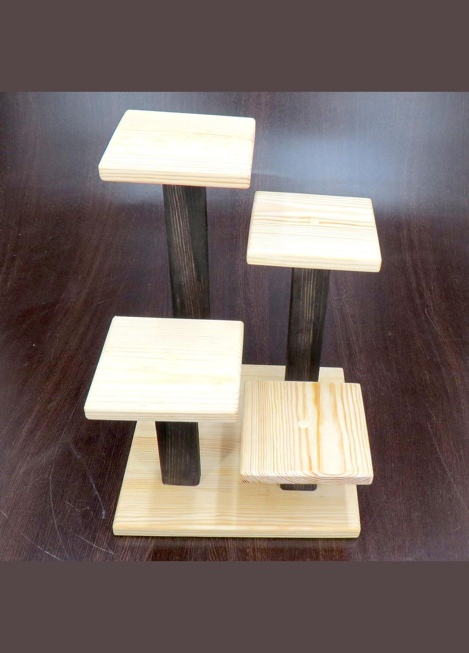 Підставка для квітів з дерева Ковадонга бланже-венге (ЦВП-00630112) No Brand (328228019)