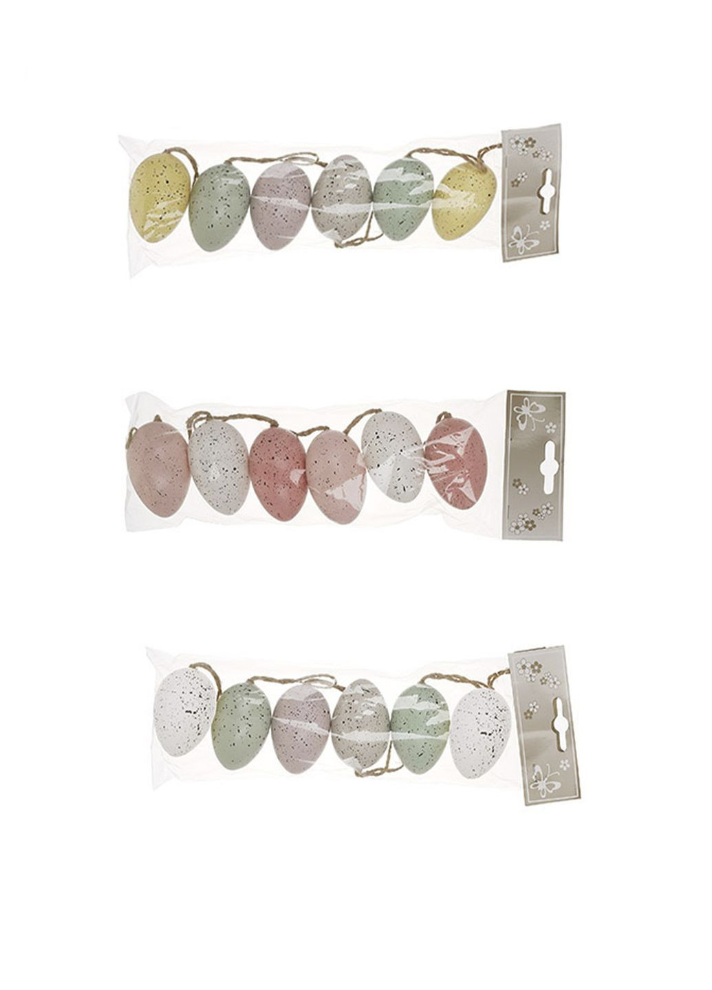 Набор из 6 пасхальных подвесок "Яйцо" цвет разноцветный CB-00270716 BonaDi (325814517)