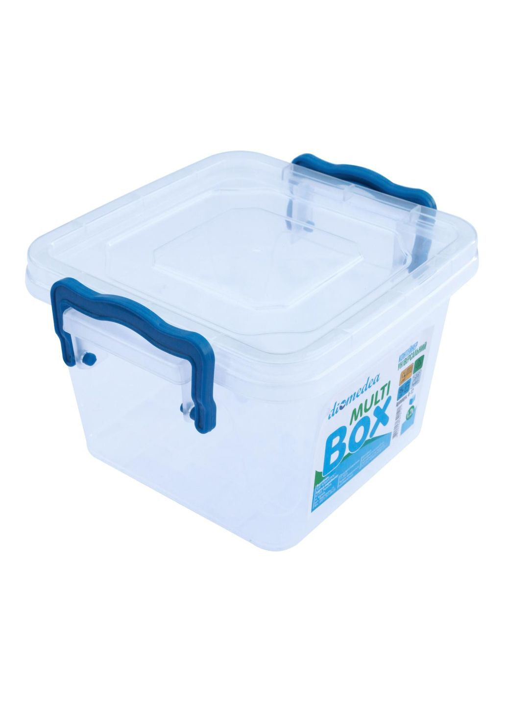 Пластиковий харчовий контейнер із засувками 1.2 літра А-12 (Diomedea) 15,5*14*9,5 см Альбатрос (341252113)
