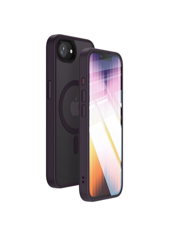 Чохол на Apple iPhone 16e / для айфон 16е з функцією магсейф MagSafe /Dark Purple Epik (360637523)
