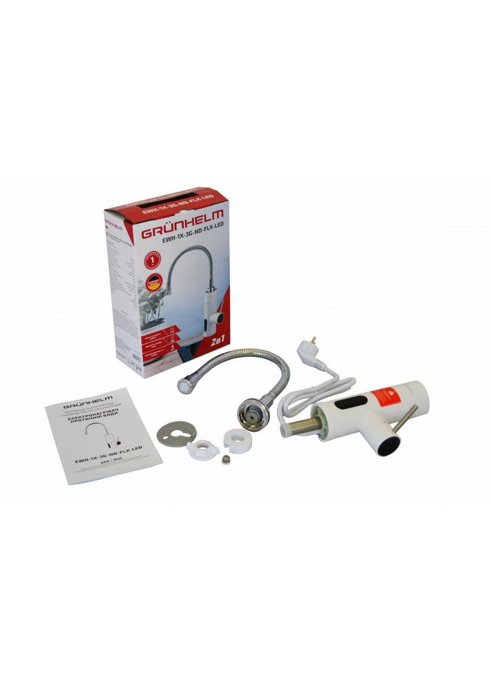 Водонагреватель (бойлер) электрический проточный EWH1X-3G-ND-FLX-LED Grunhelm