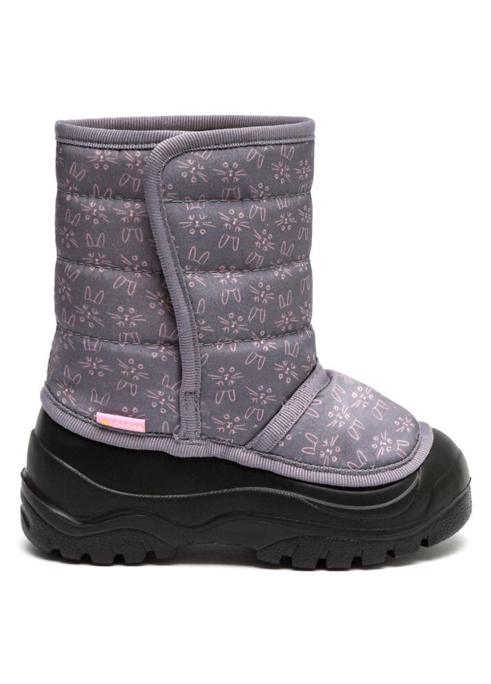 Серые дутики детские frozzy серые rabbits Oldcom на липучке