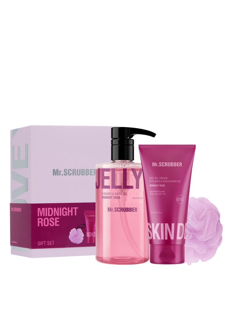 Подарочный набор косметики для женщин Gift Set Midnight Rose, 3 продукта Mr. Scrubber (367989624)