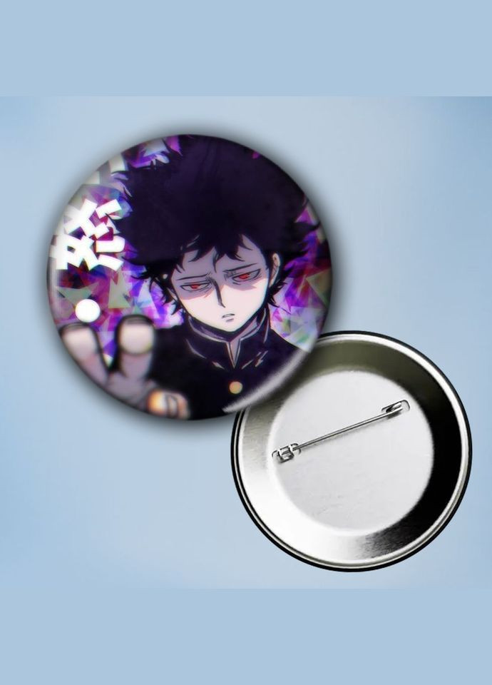 Значок на булавке Аниме Моб Психо 100 #20 металлический 56 мм No Brand (304508532)