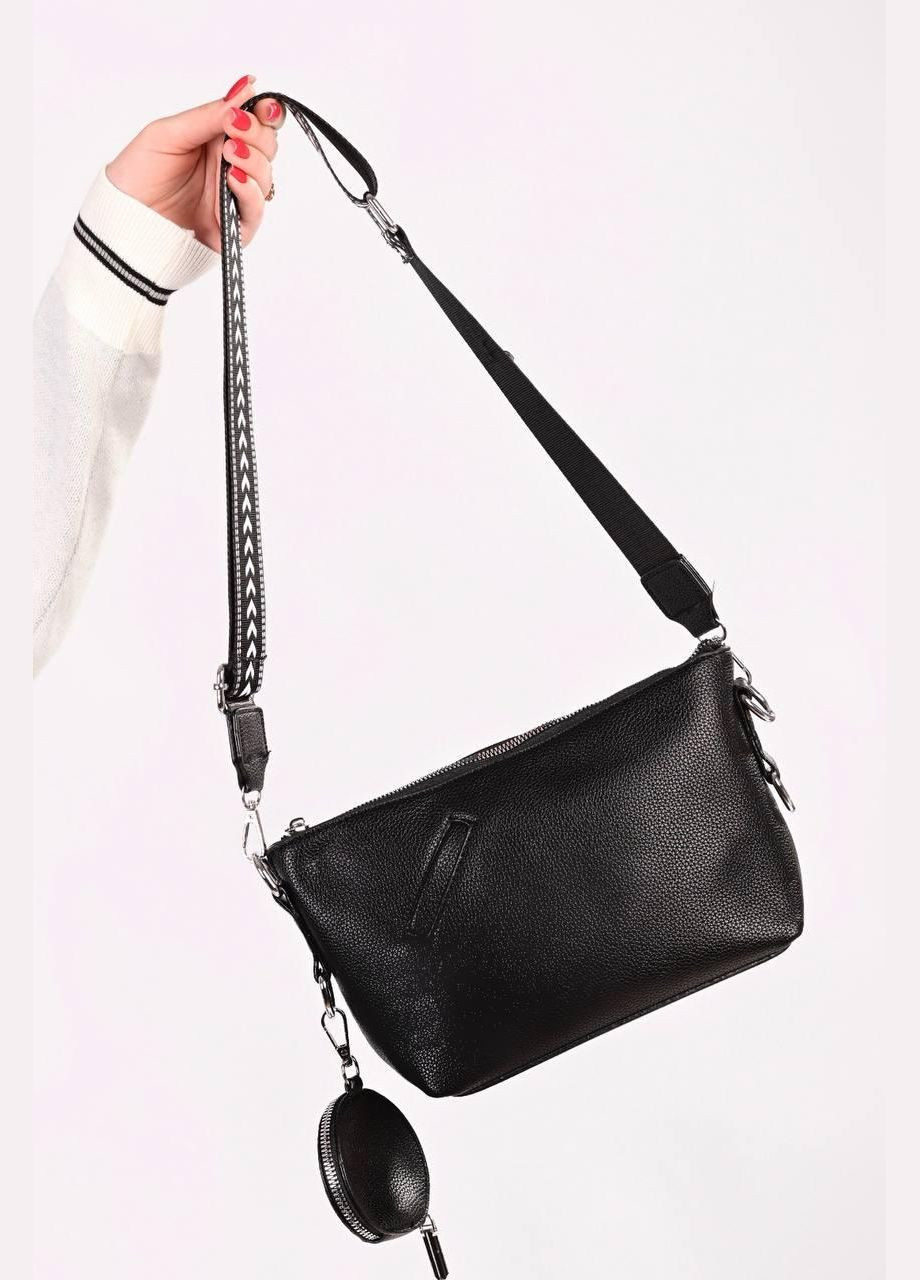 Сумка клатч жіноча чорна з ключницею код 7-10085 PTR No Brand (317763624)