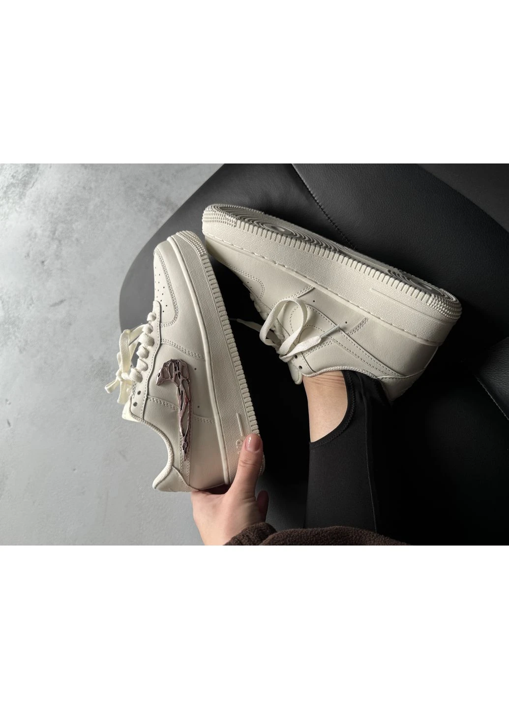 Кросівки жіночі Nike Air Force 1 Low Molten Metal Pink White | Найк Еір Форс 1 білі No Brand білі демісезони (376104423)