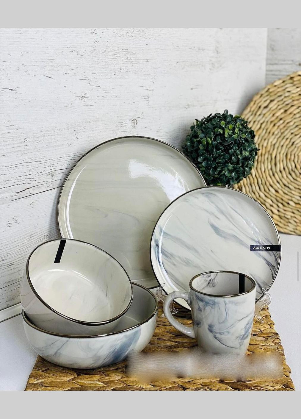 Набор посуды 18 Marmo AR0018MRBS Ardesto (335079426)