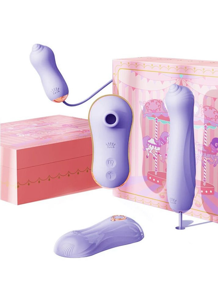 Набір Unicorn вакуумний стимулятор клітора, віброяйце і пульсатор, Zalo (305213241)