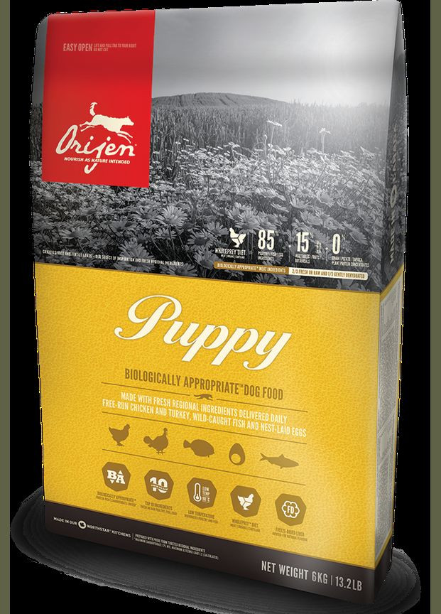 Puppy (Оридж Паппи) сухой корм для щенков 6 килограммов. Orijen (298995813)