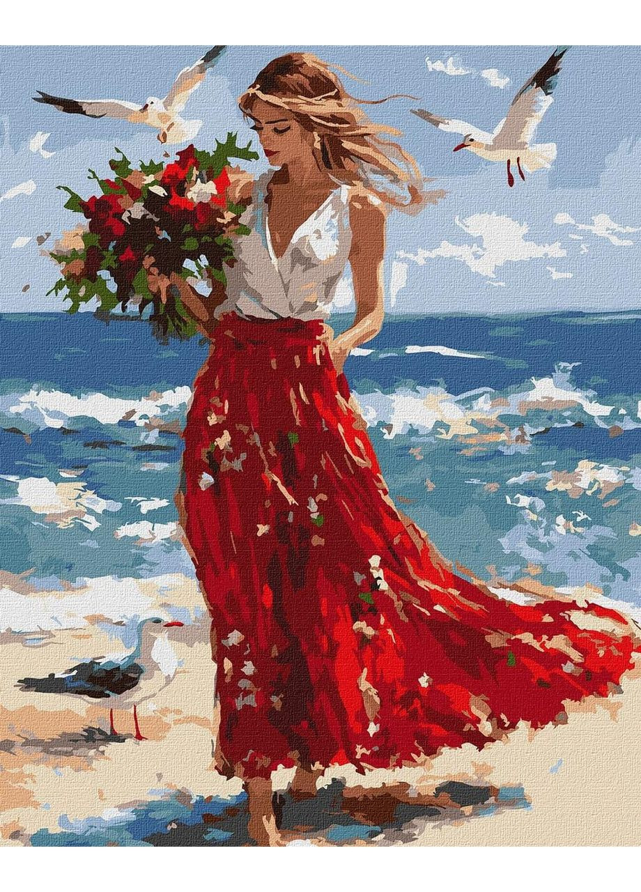 Набір для розпису по номерах 40х50 см "Хвилі свободи" (KHO8499) Ідейка (360739872)