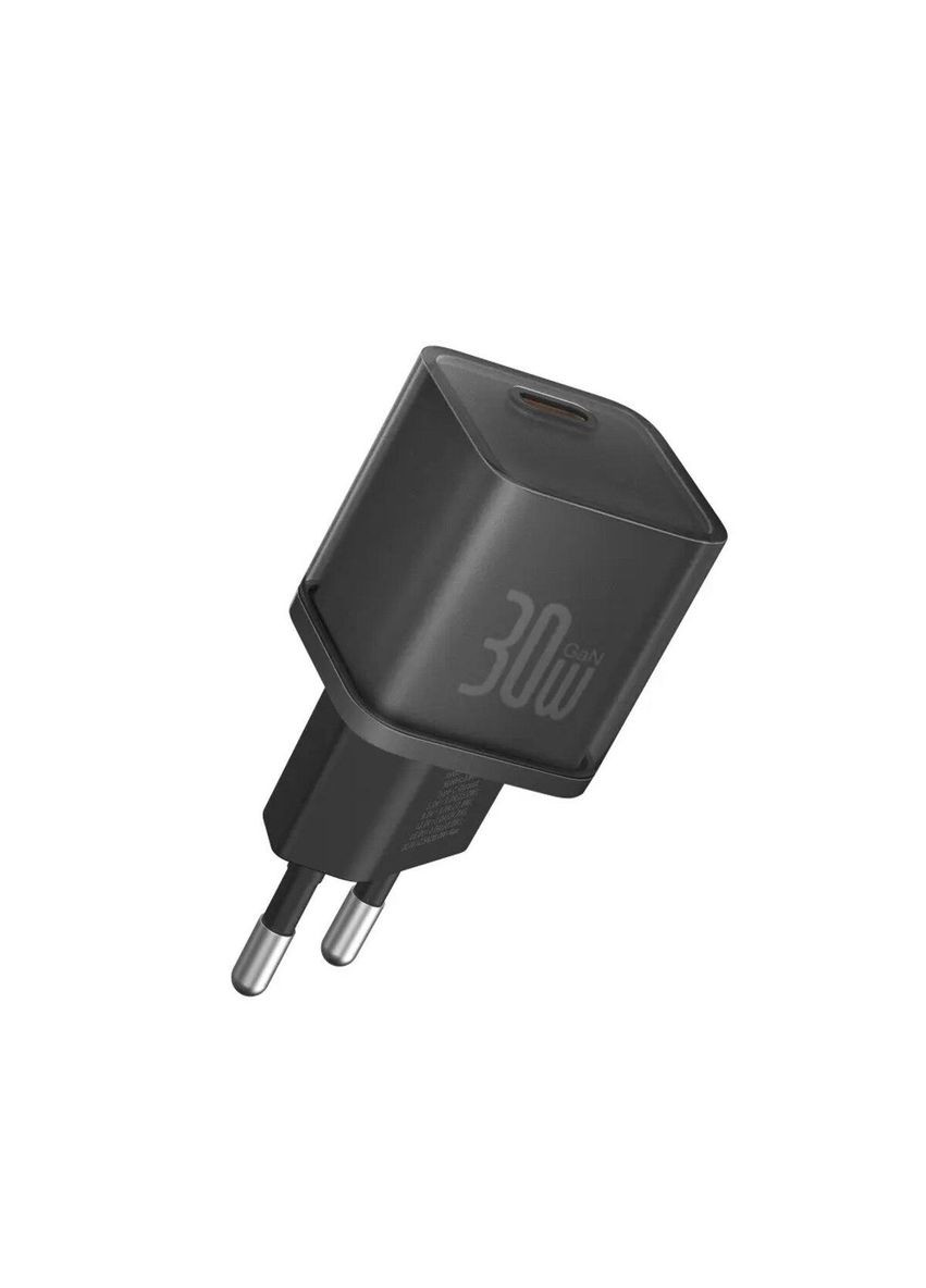 Мережевий зарядний пристрій GaN5S Fast Charger 1C 30W EU Cluster Black Baseus (322222804)