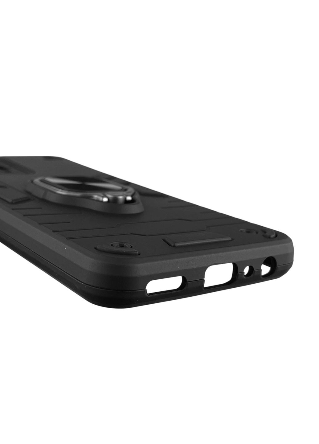 Чохол для телефона 9 броньований з магнітним кільцем-тримачем на реалмі 9 чорний Realme (366235860)