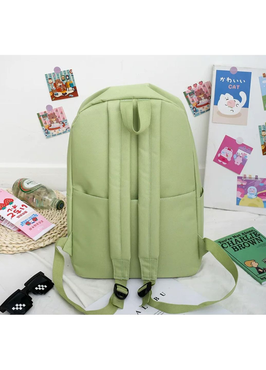 Набор школьный 4 в 1 рюкзак, сумка, косметичка, кошелек 1283 No Brand (362475139)